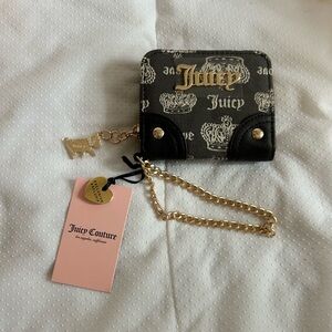 Juicy Couture crown zip around wallet